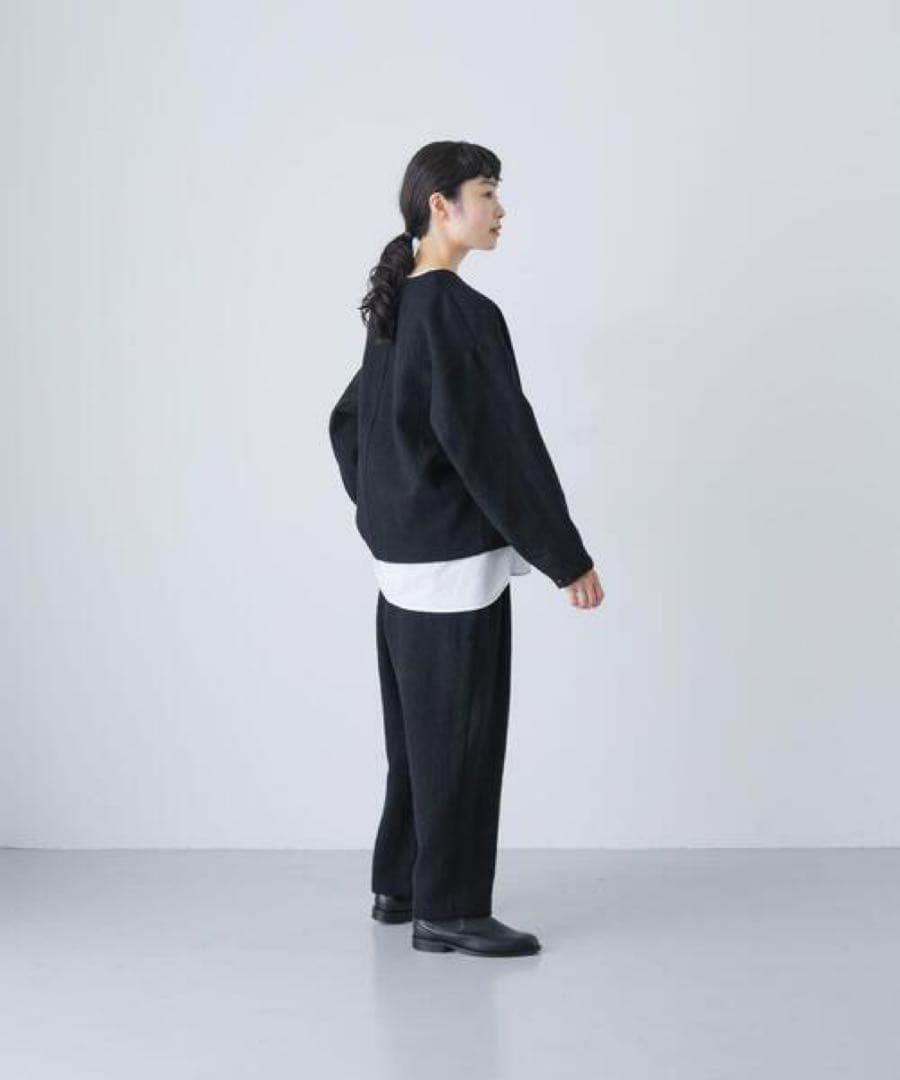 かぐれ　ウールクルーネックジャケット　【2025AW】