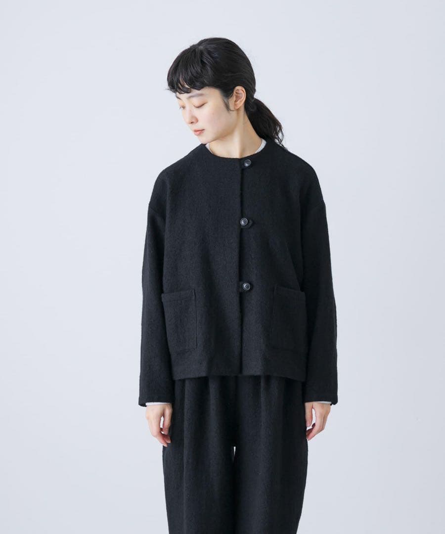 かぐれ　ウールクルーネックジャケット　【2025AW】