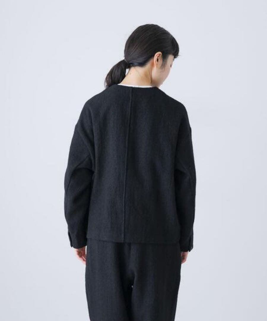 かぐれ　ウールクルーネックジャケット　【2025AW】