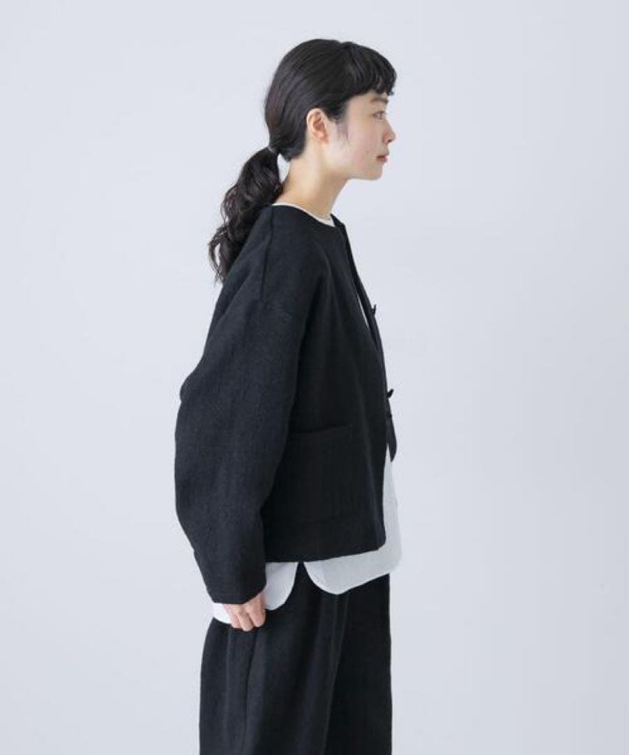 かぐれ　ウールクルーネックジャケット　【2025AW】