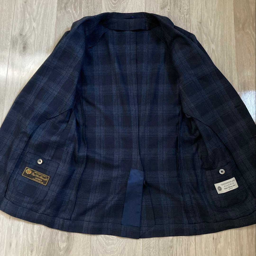 トゥモローランド ロロピアーナ SUNSET ネイビー カシミヤ シルク 44