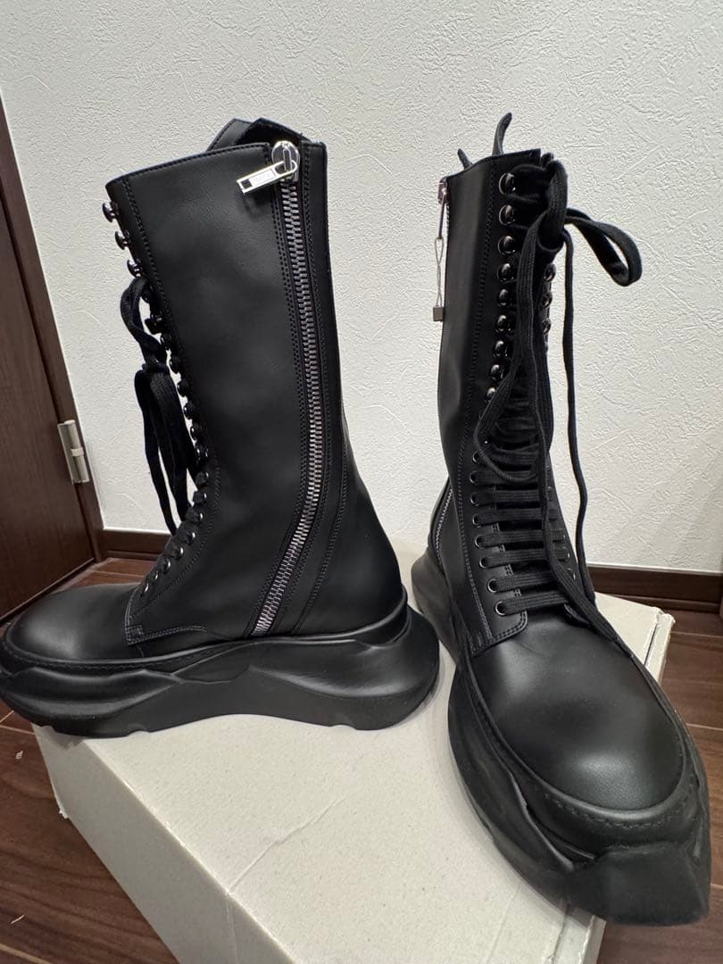 靴 RICK OWENS DRKSHDW Abstract Army Boots