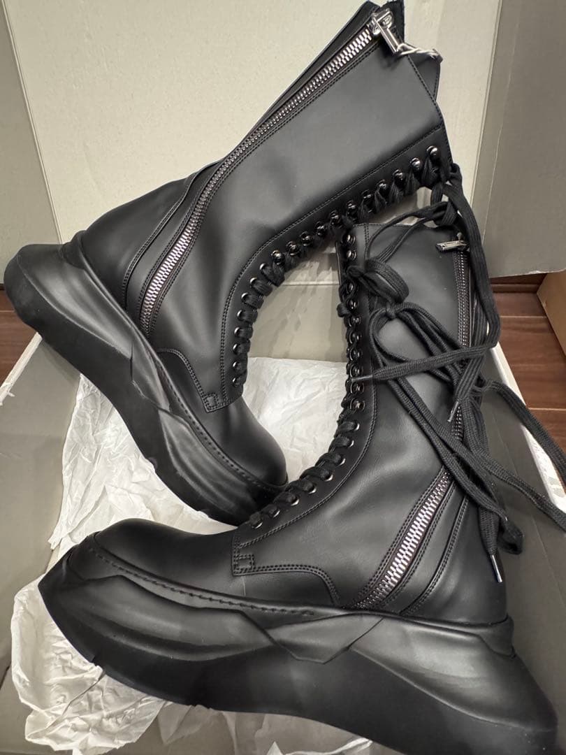 靴 RICK OWENS DRKSHDW Abstract Army Boots