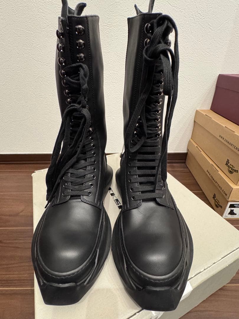 靴 RICK OWENS DRKSHDW Abstract Army Boots