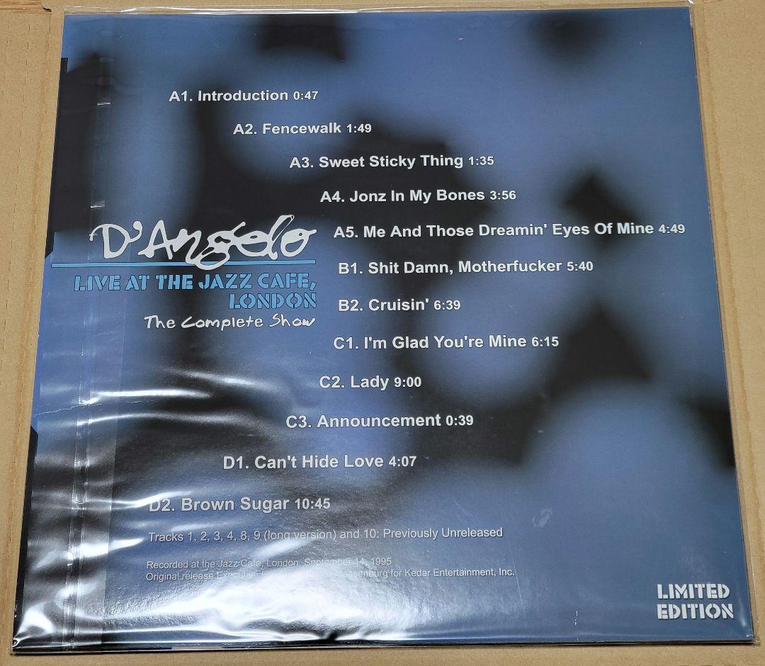 洋楽 LP D'Angelo Live At The Jazz Cafe London