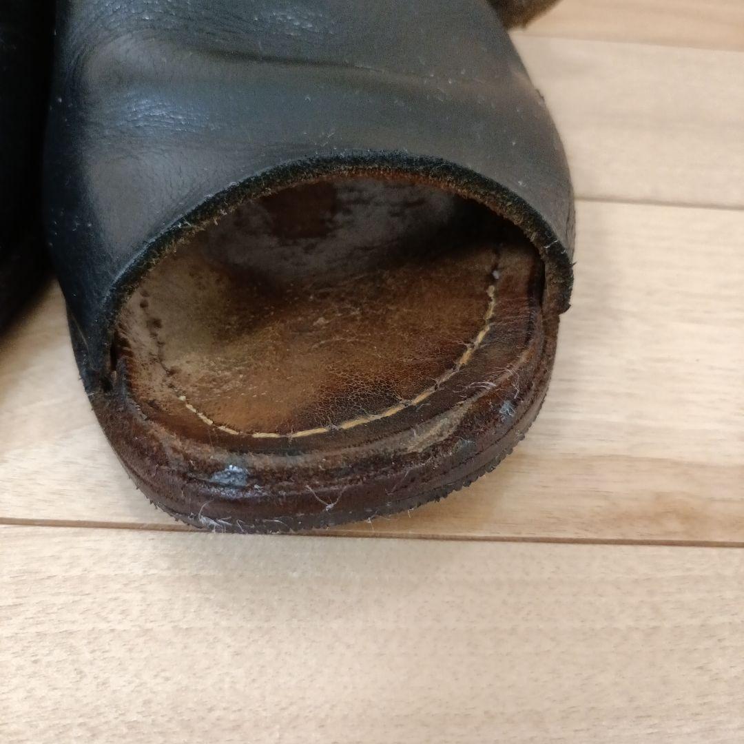 MOTO モト　レザーサンダル　ブラック