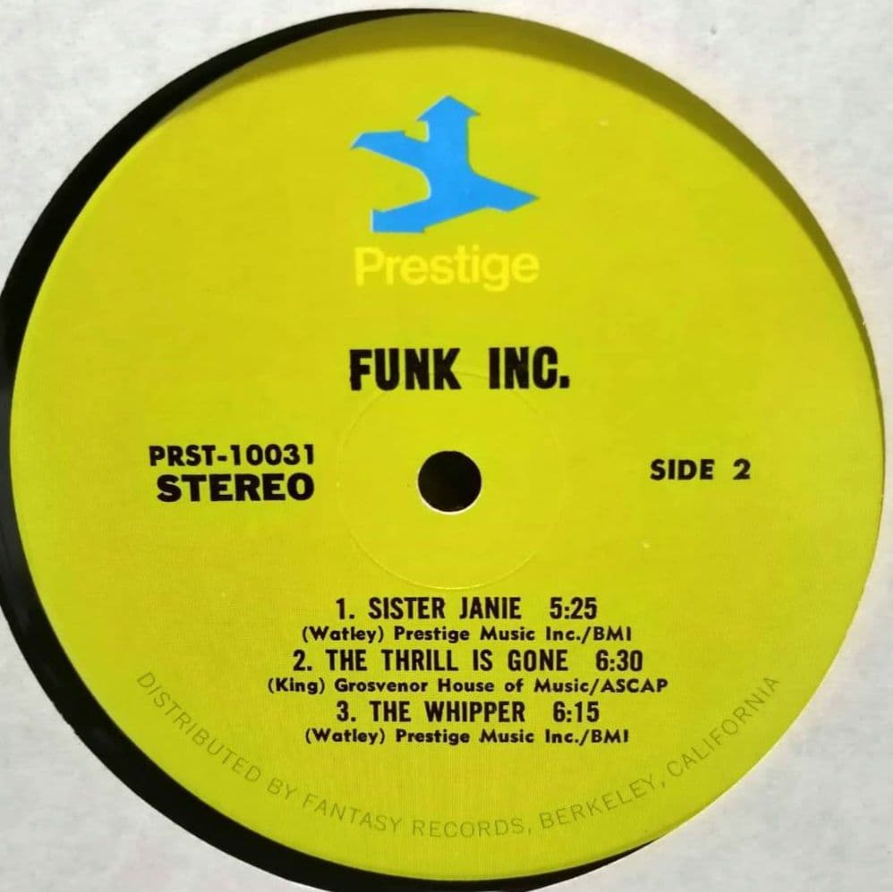 【美品】Funk Inc. – Funk Inc. 1st LP