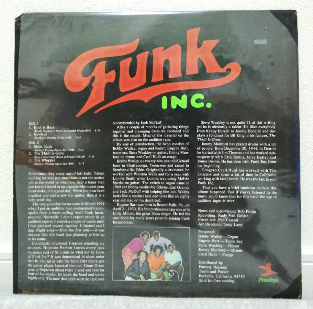 【美品】Funk Inc. – Funk Inc. 1st LP
