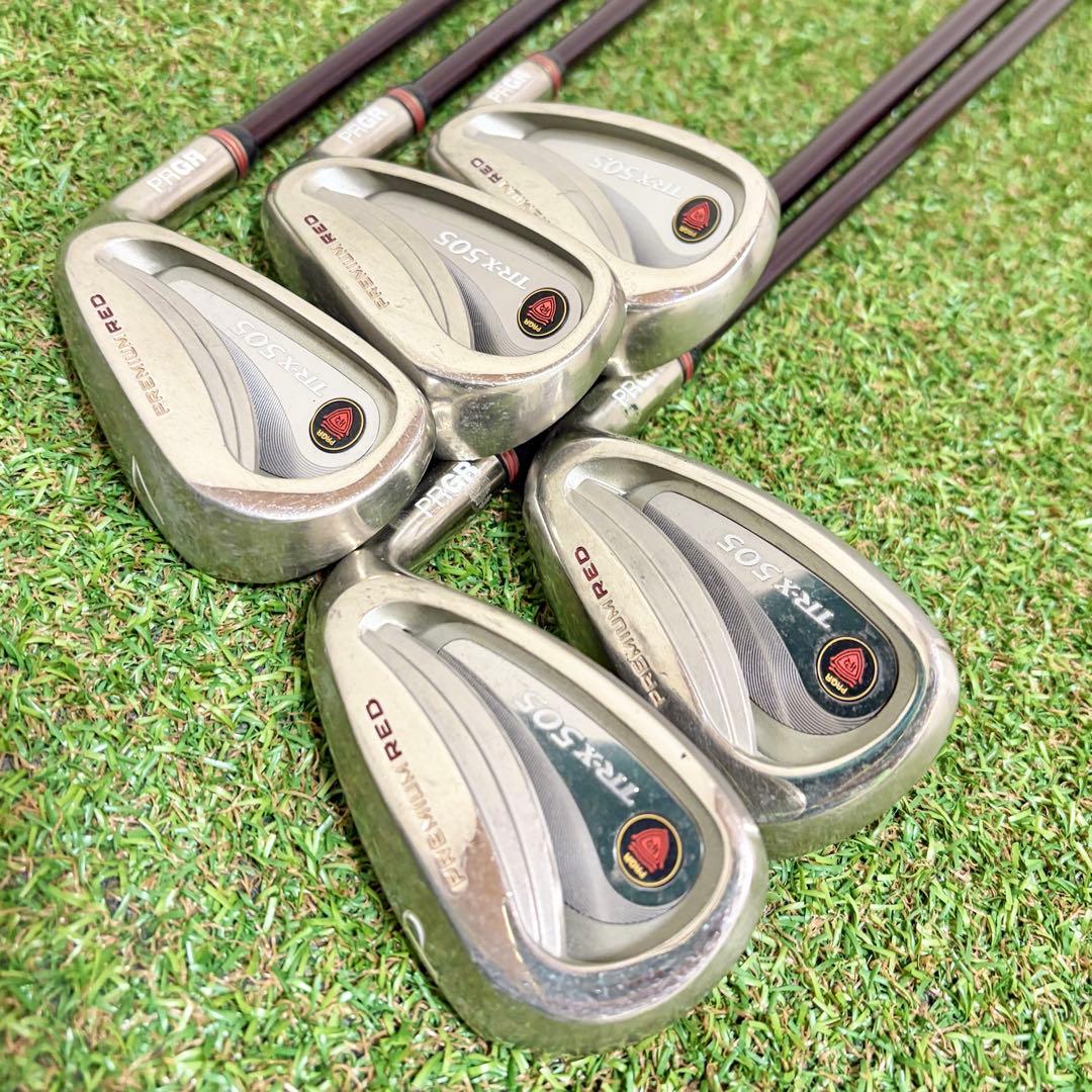 プロギア　TR-X 505 プレミアムレッド　レディース　アイアンセット　5本