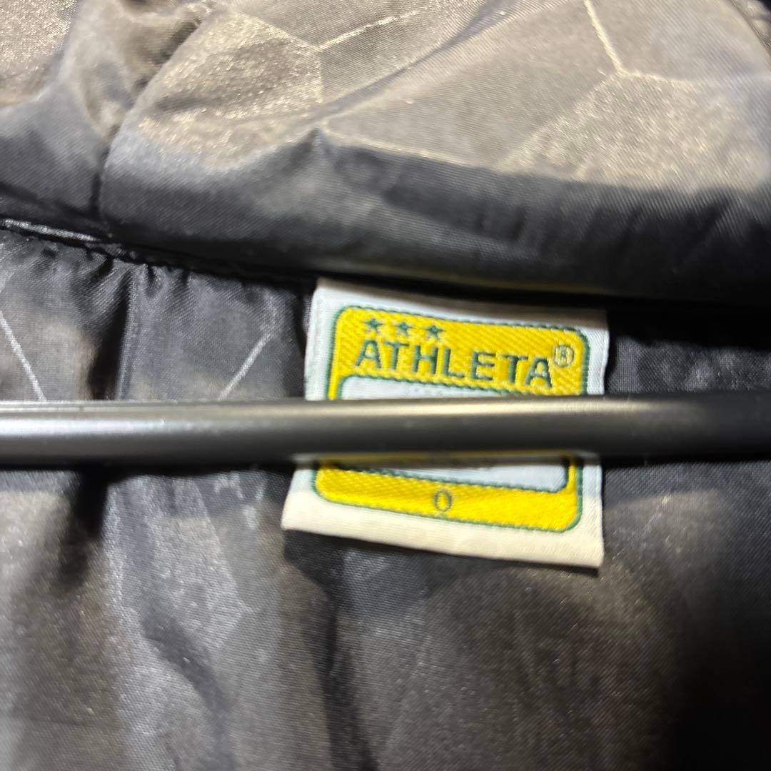 アスレタ ATHLETA ベンチコート サイズO 黒 サッカー