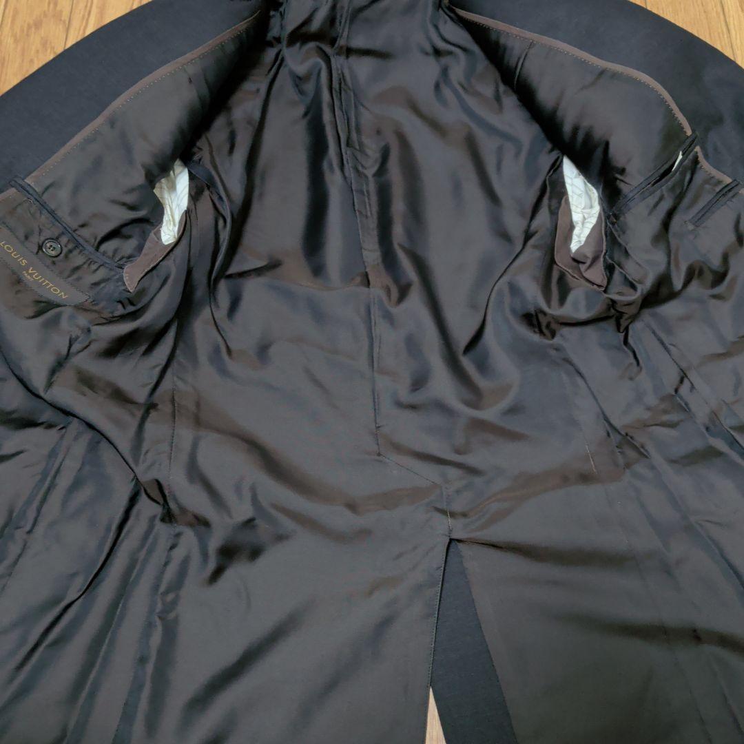 ルイ•ヴィトン　ブラック シングルブレスト スーツ