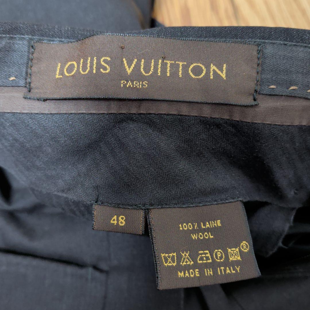 ルイ•ヴィトン　ブラック シングルブレスト スーツ