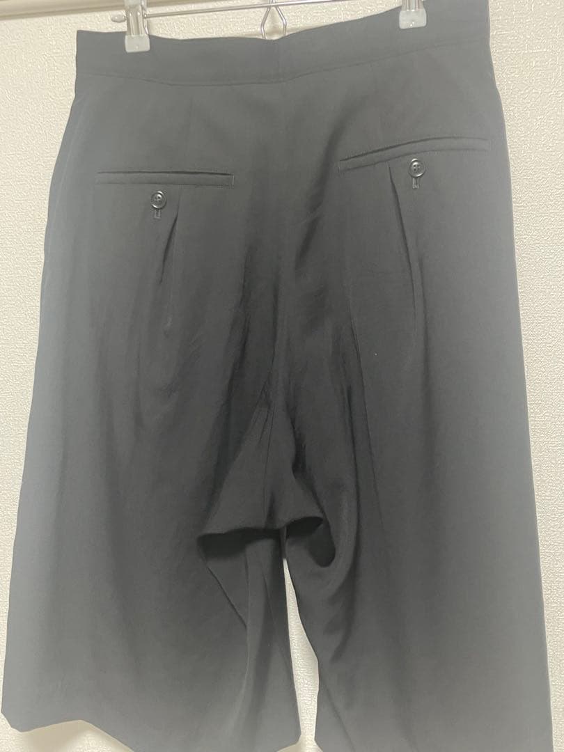 Y’s 25aw WOOL GABARDINE ZIP TUCKED