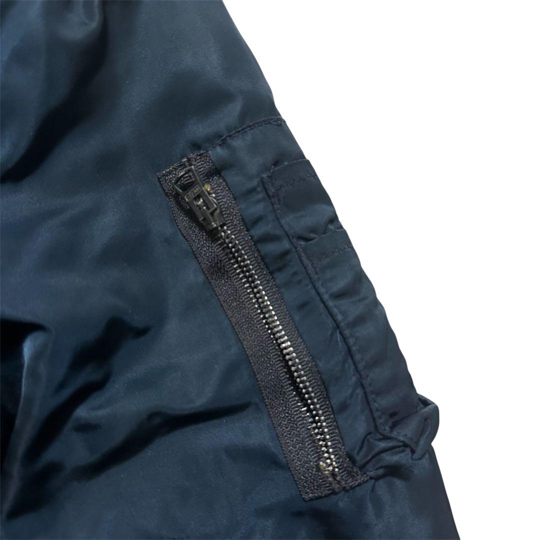 USA製 MA-1 アルファ alpha ネイビー リバーシブル 希少 古着