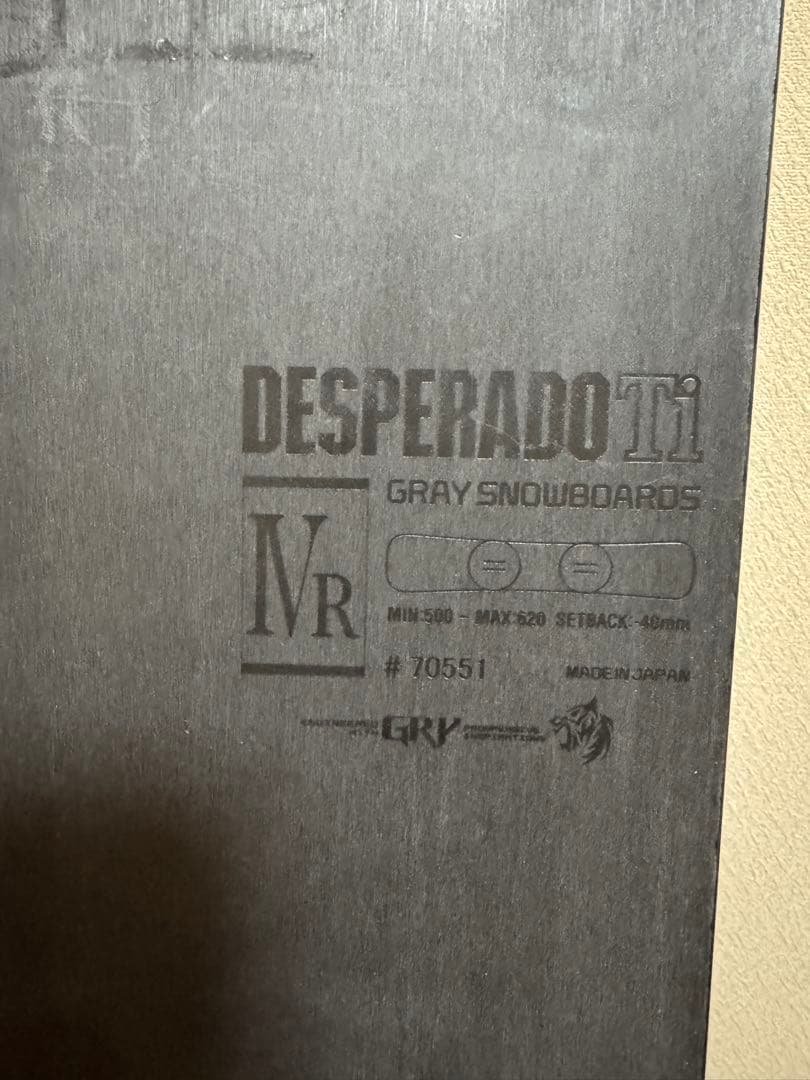 S*N様 Gray DESPERADO Ti TYPE R Ⅳ スノーボード