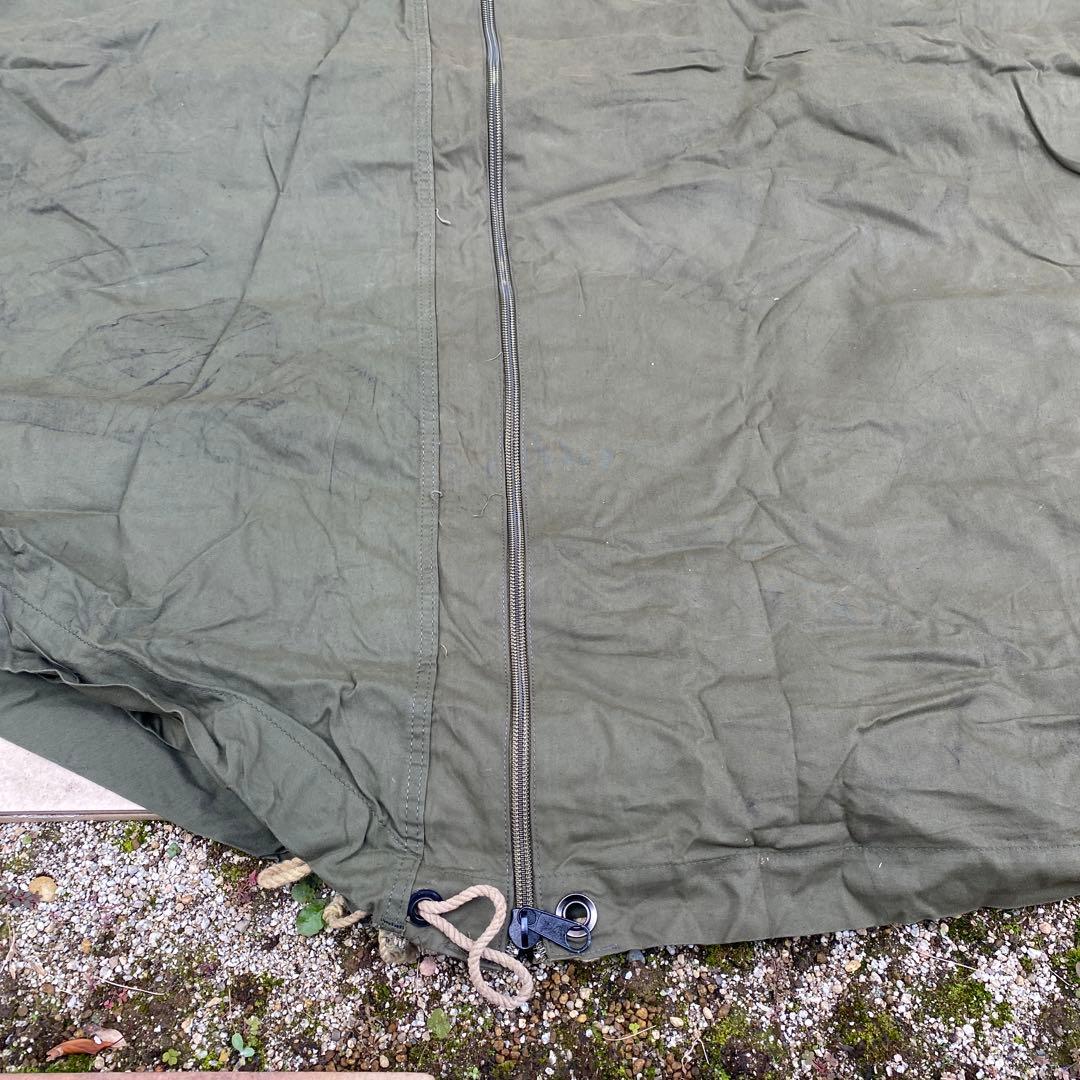 パップテントUS ファスナー加工、二又キット付き。