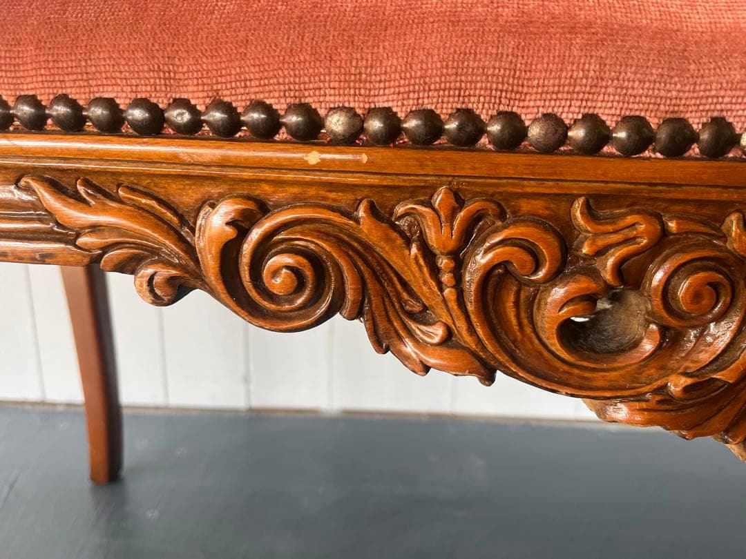 イタリー ソファ ロココ 木製 猫脚 洋風 イタリア