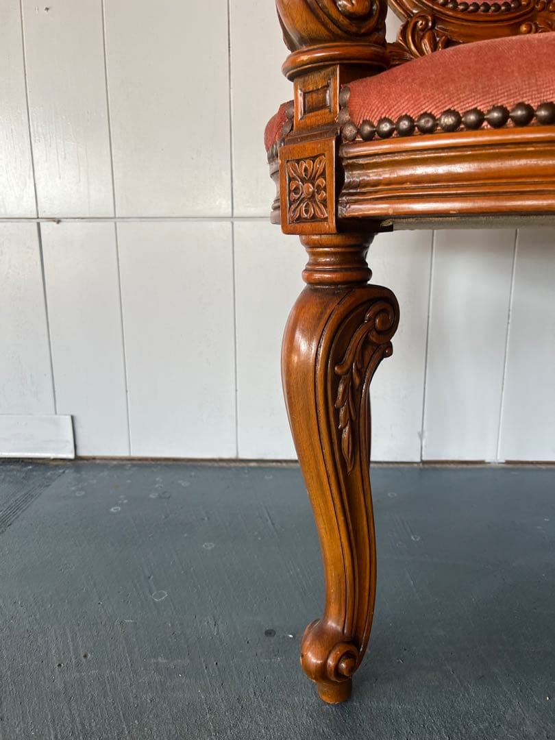 イタリー ソファ ロココ 木製 猫脚 洋風 イタリア