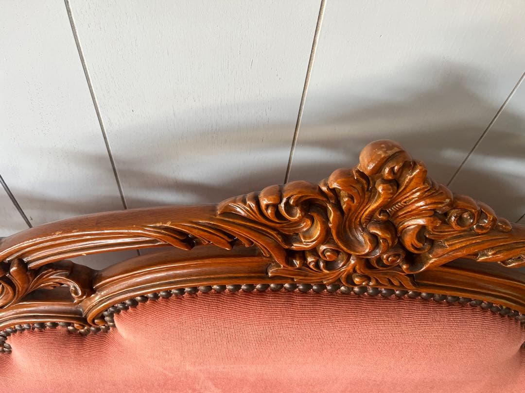 イタリー ソファ ロココ 木製 猫脚 洋風 イタリア