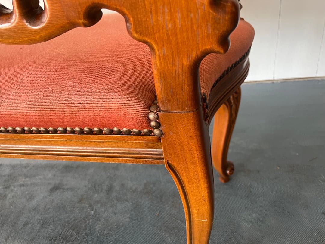 イタリー ソファ ロココ 木製 猫脚 洋風 イタリア