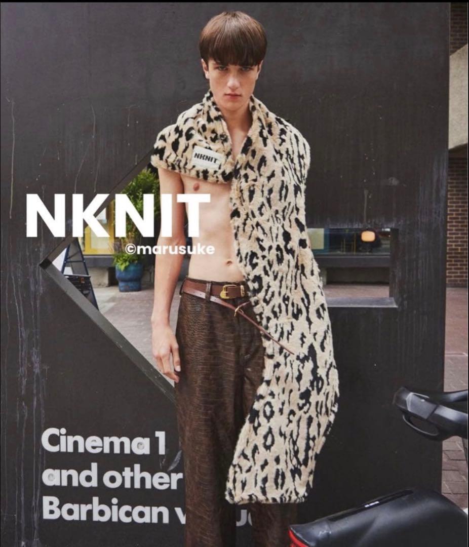 ゆ*こ様 希少　新品タグ付き　NKNIT ンニット　boa wave scarf