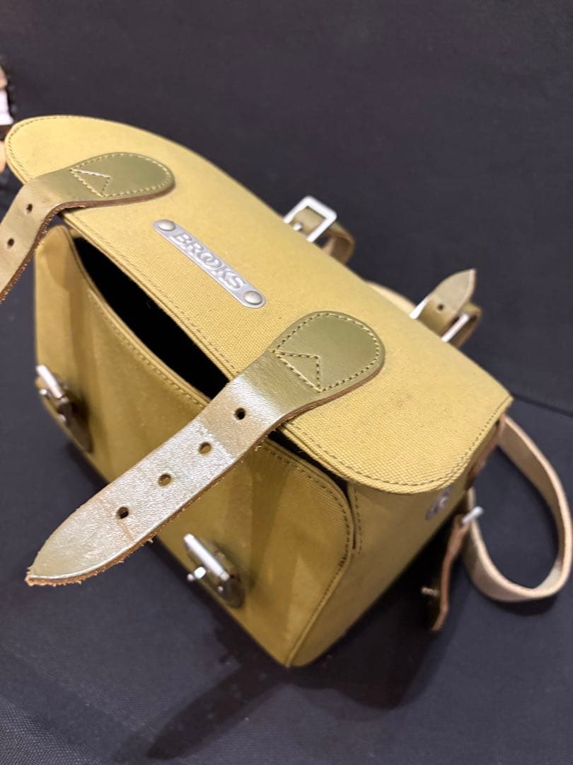 BROOKS オリーブグリーン バッグ ハンドルバッグ サドルバッグ