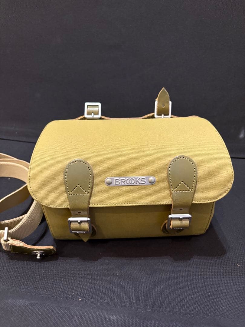 BROOKS オリーブグリーン バッグ ハンドルバッグ サドルバッグ