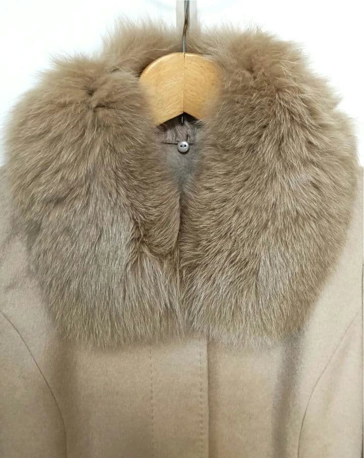 美品✨️エターナラス カシミヤ100％ サガファー フォックス ロングコート L