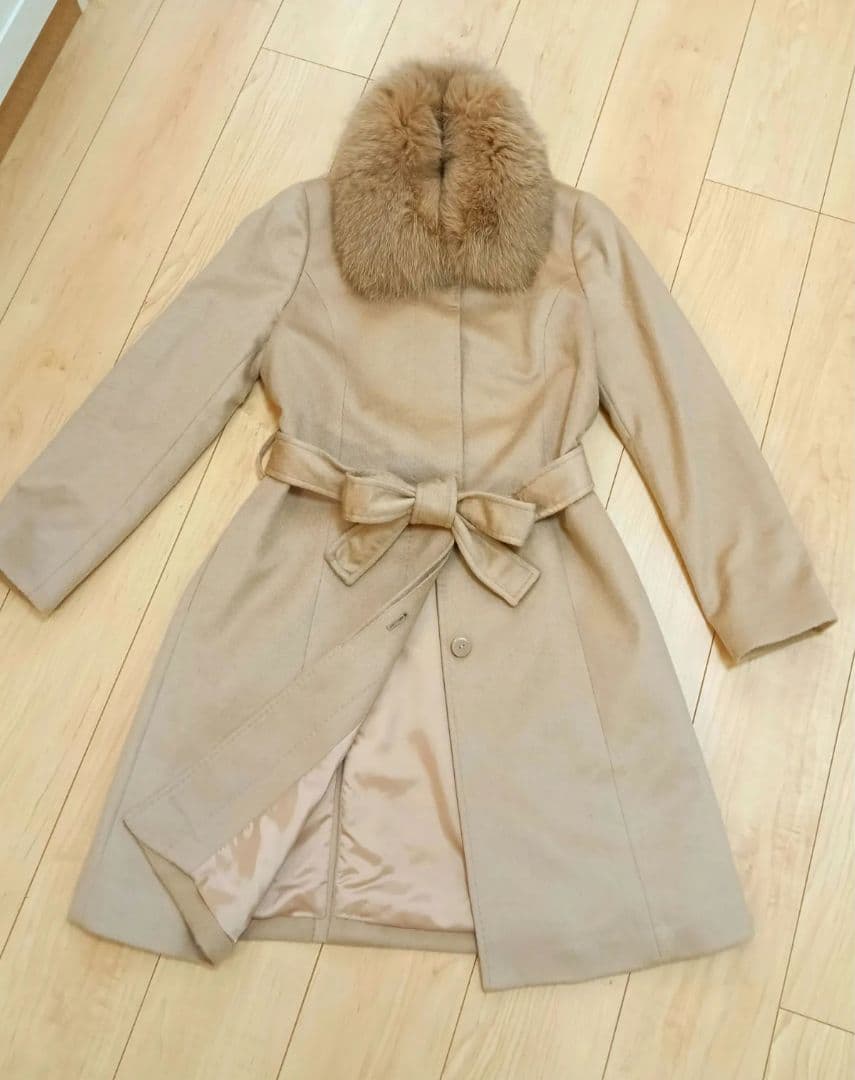 美品✨️エターナラス カシミヤ100％ サガファー フォックス ロングコート L