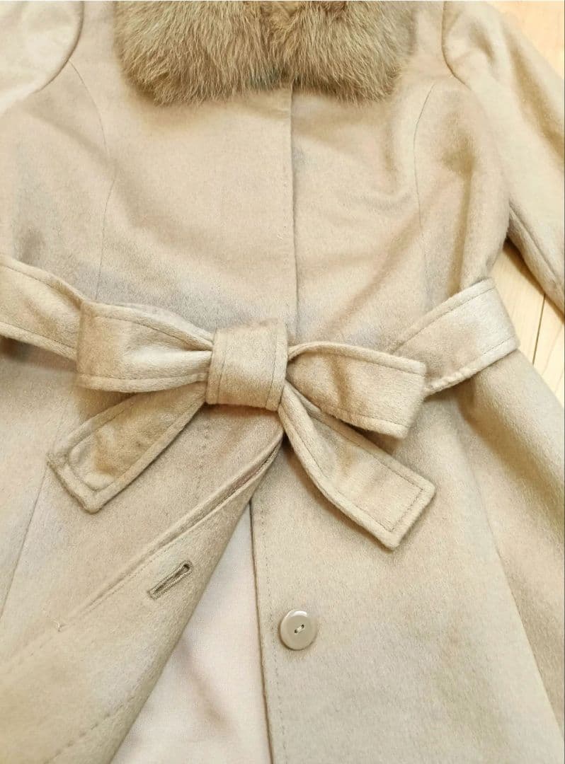 美品✨️エターナラス カシミヤ100％ サガファー フォックス ロングコート L