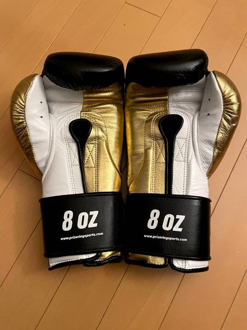 PRIZE RING ボクシンググローブ 8 oz 黒金