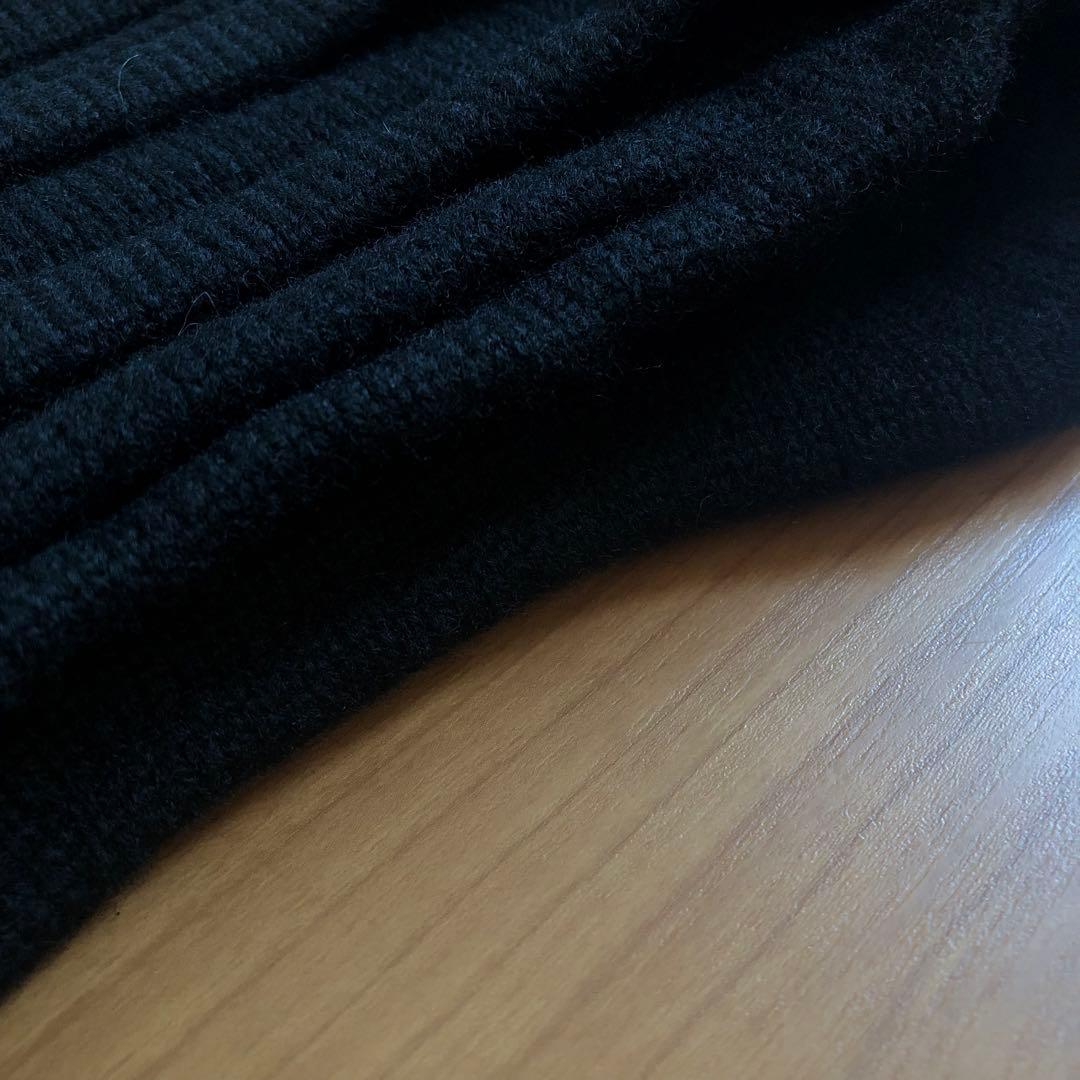 新品未使用 KAZUYUKI KUMAGAI ウールネックウォーマー BLACK