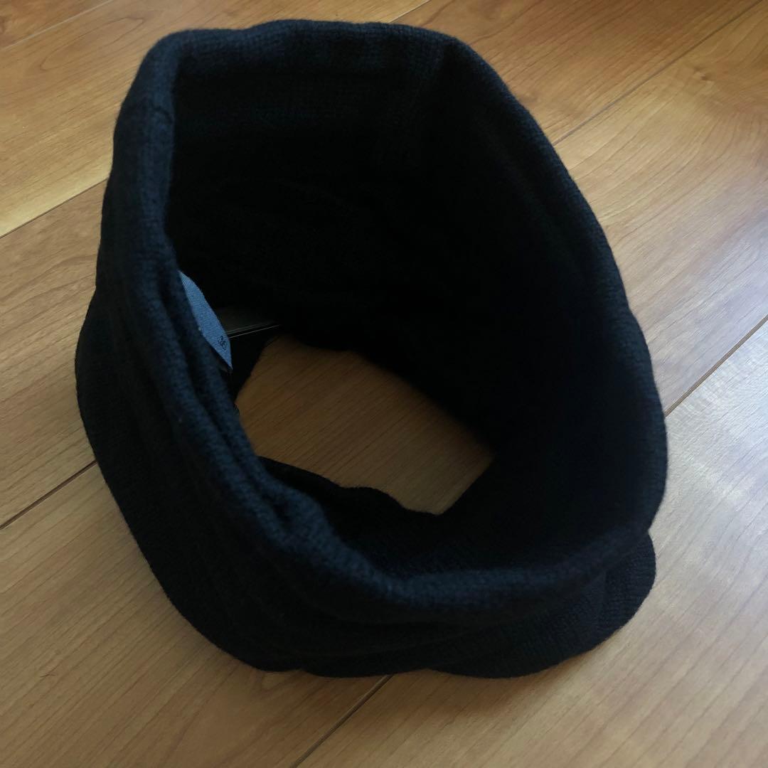 新品未使用 KAZUYUKI KUMAGAI ウールネックウォーマー BLACK