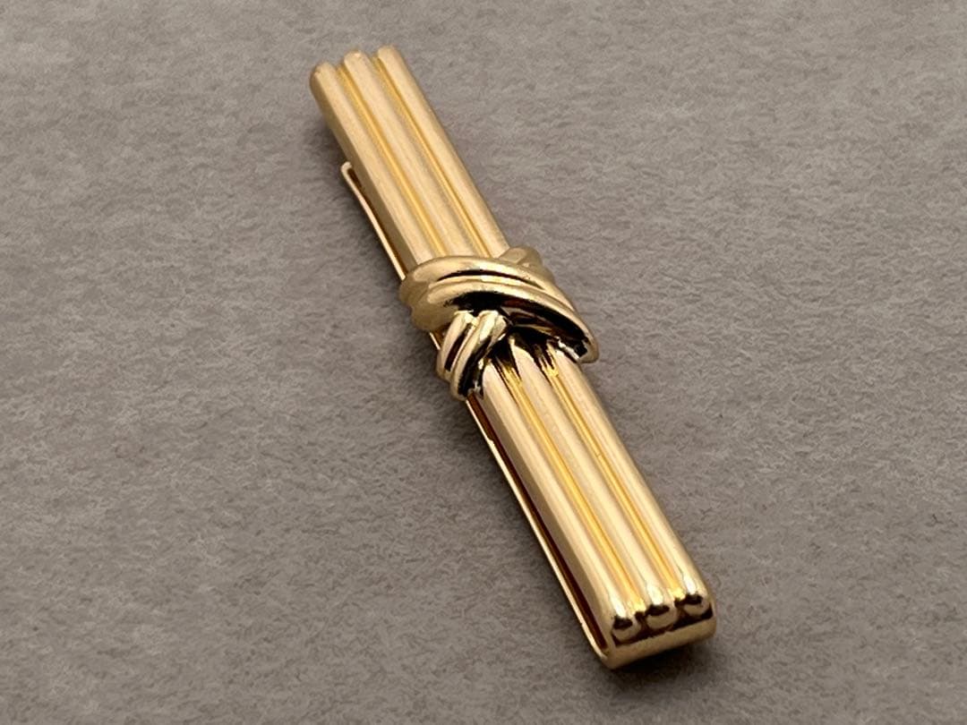 c023 希少　美品　ティファニー　1992 シグネチャー　タイピン　750