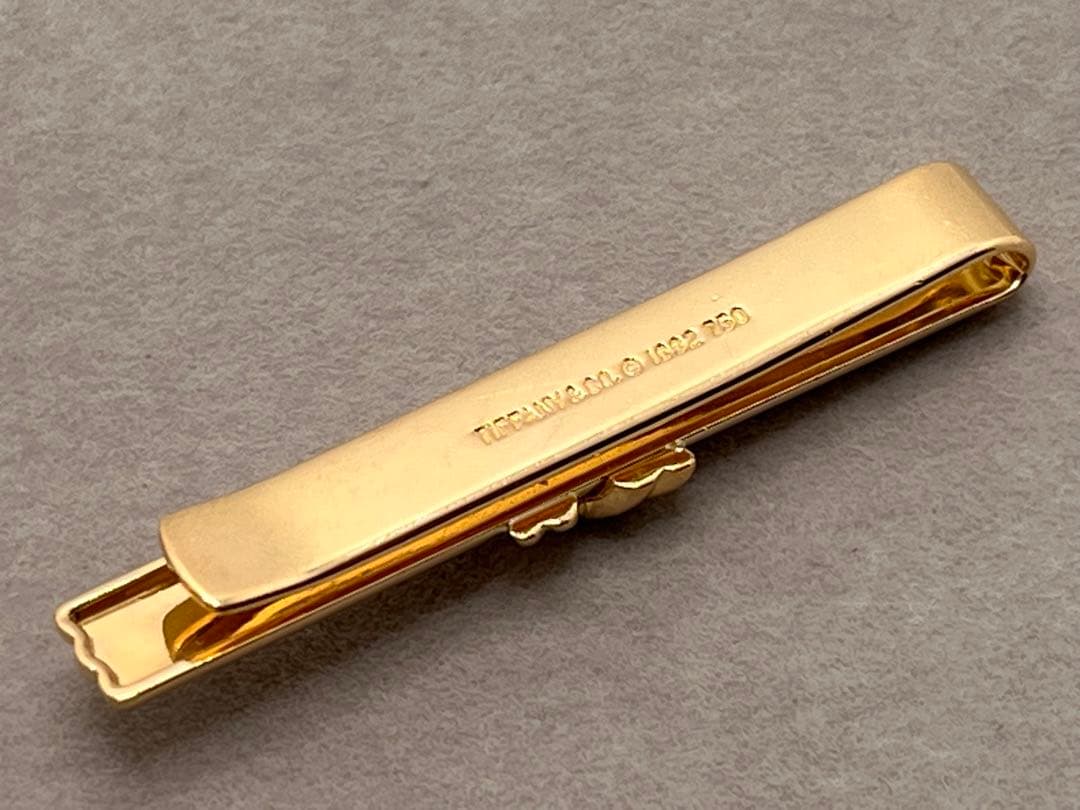 c023 希少　美品　ティファニー　1992 シグネチャー　タイピン　750