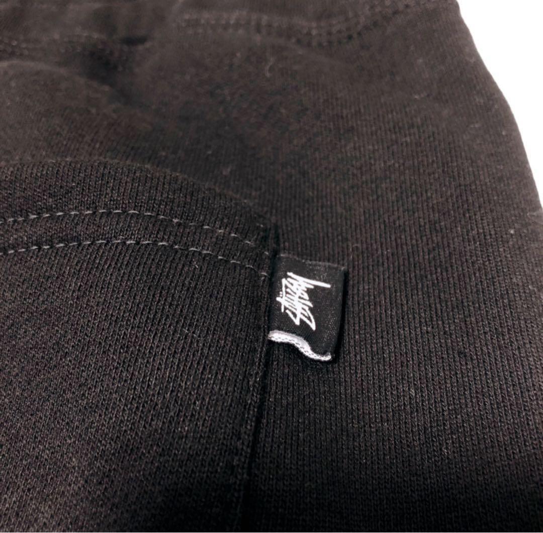 STUSSY ステューシー ストックロゴ スウェットパンツ ブラック L