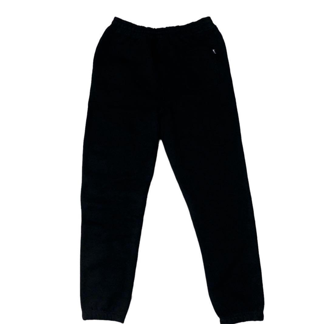 STUSSY ステューシー ストックロゴ スウェットパンツ ブラック L