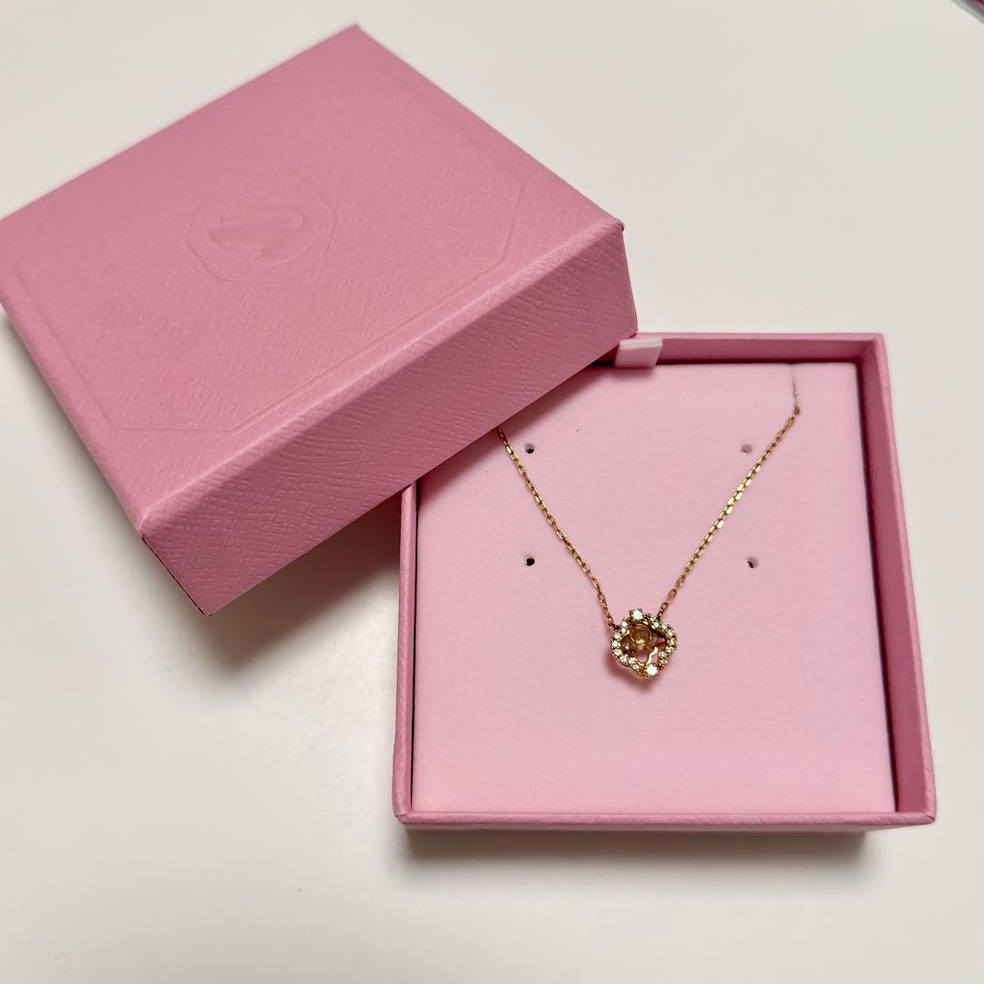 Swarovski Una ネックレス ローズゴールドトーン