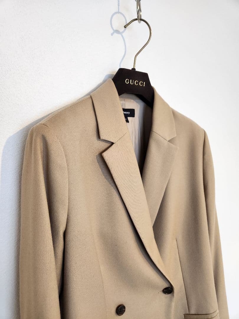 今季セオリーテーラードジャケット0サイズ　キヤメル
