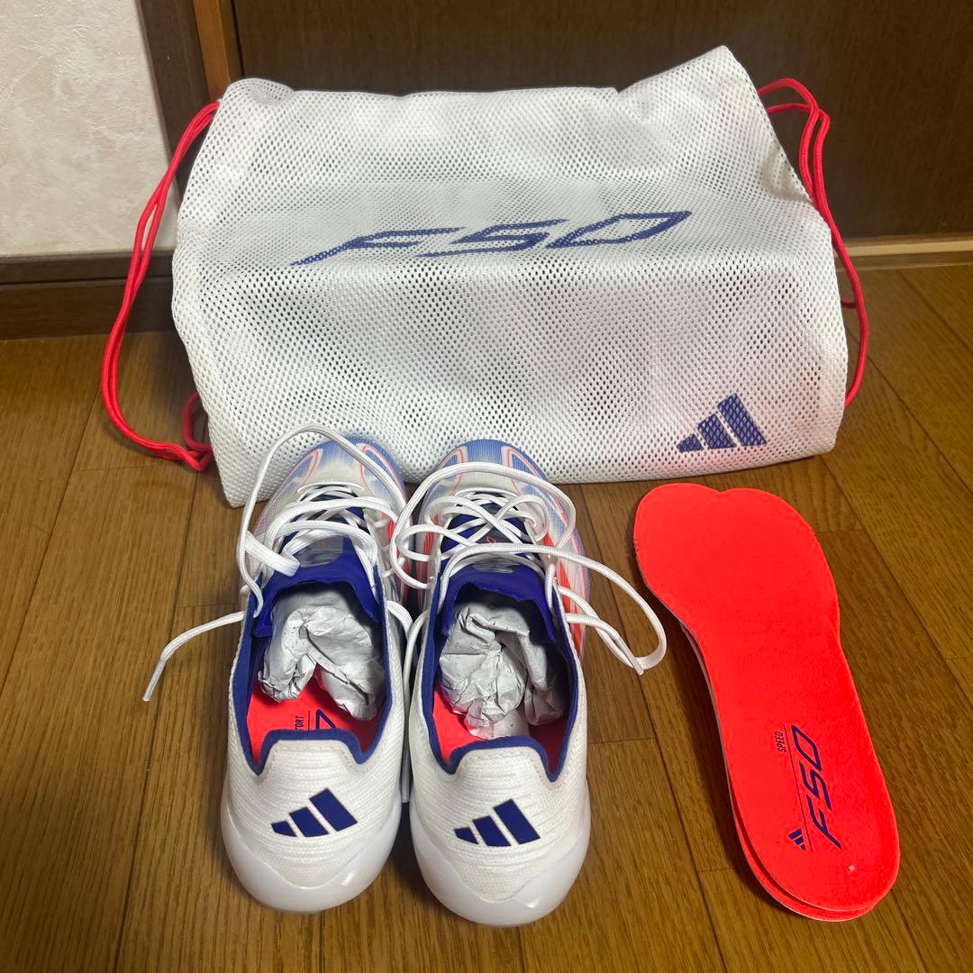 adidas F50 サッカーシューズ ホワイト/ブルー/レッド
