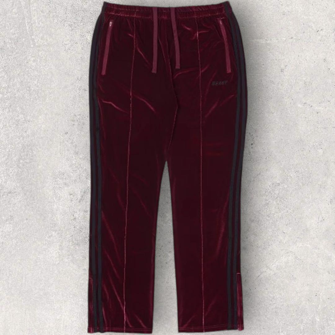 新品未使用 NERDY ノルディ ベロア セットアップ ワインレッド S