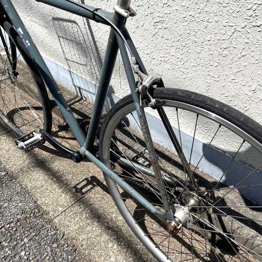 FUJI フジ TRACK トラック クロモリ グレー シングルスピード ピスト