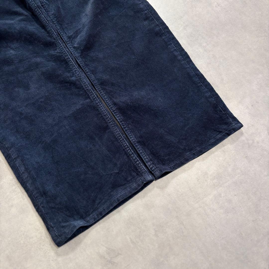 古着 00s〜 ラルフローレン コーデュロイ パンツ ワイド ネイビー タロン