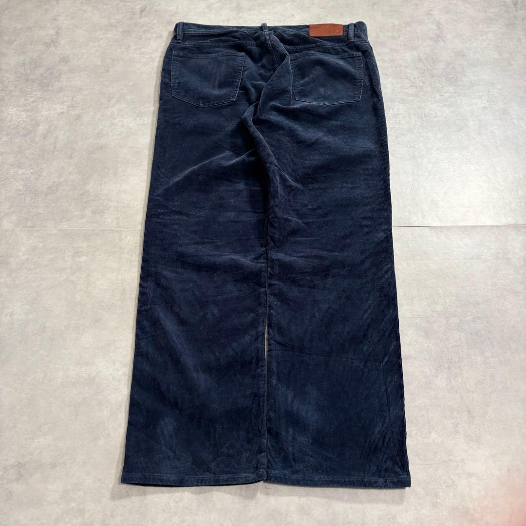 古着 00s〜 ラルフローレン コーデュロイ パンツ ワイド ネイビー タロン