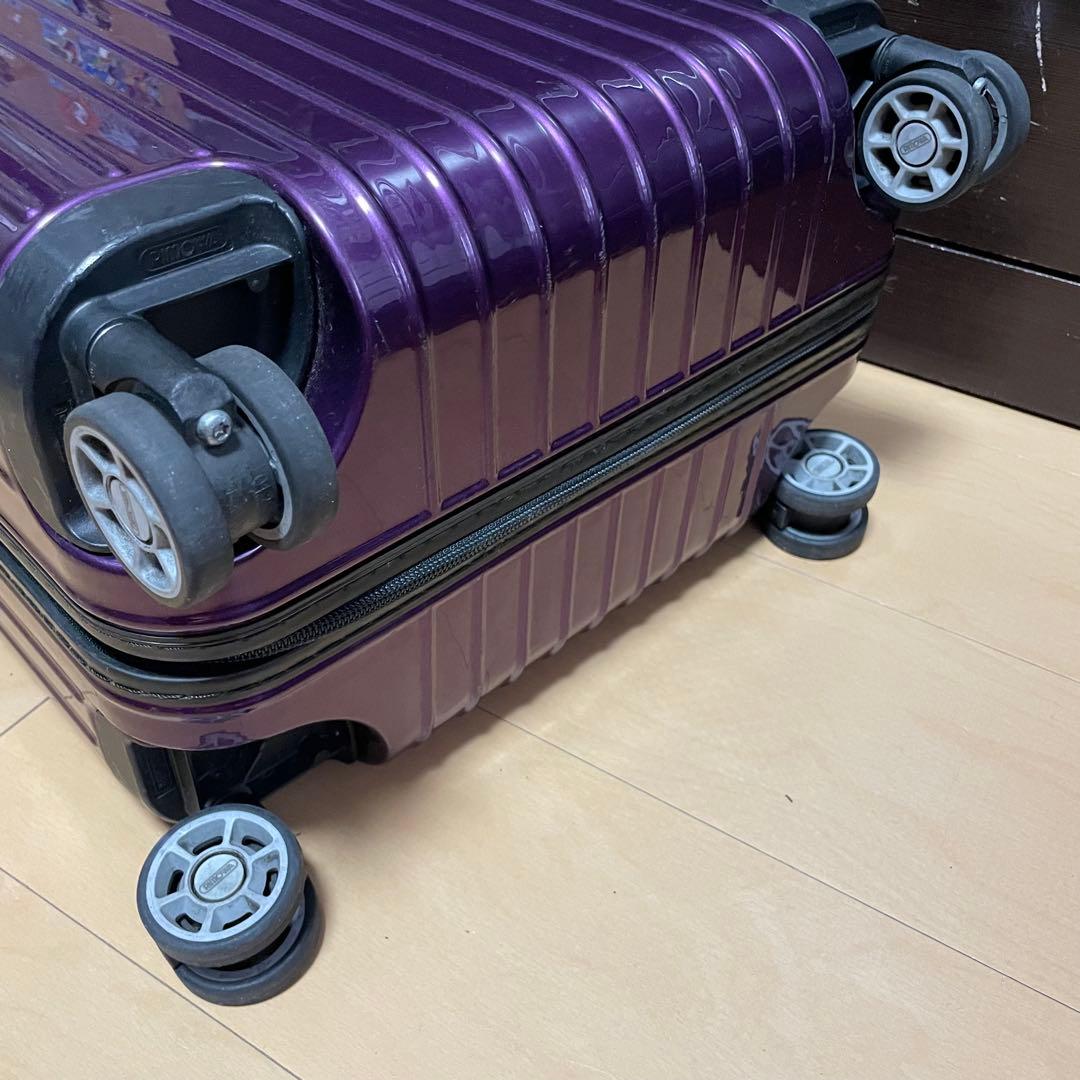 A*)様 【ジャンク】RIMOWAリモワ　サルサエア 4輪 パープル　ファスナー