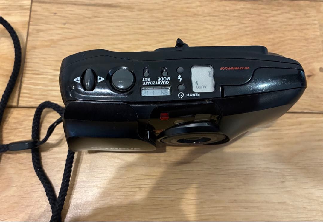 OLYMPUS μ ZOOM 120 コンパクトフィルムカメラ　パノラマ　黒