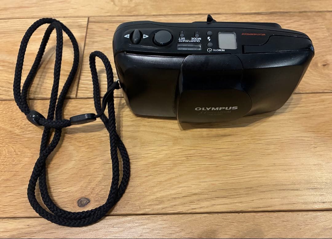 OLYMPUS μ ZOOM 120 コンパクトフィルムカメラ　パノラマ　黒