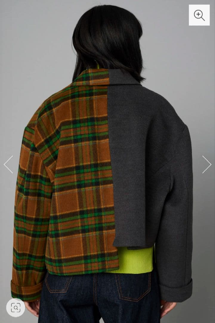 ヘリンドットサイ バイカラー アシンメトリー ジャケット※新品※