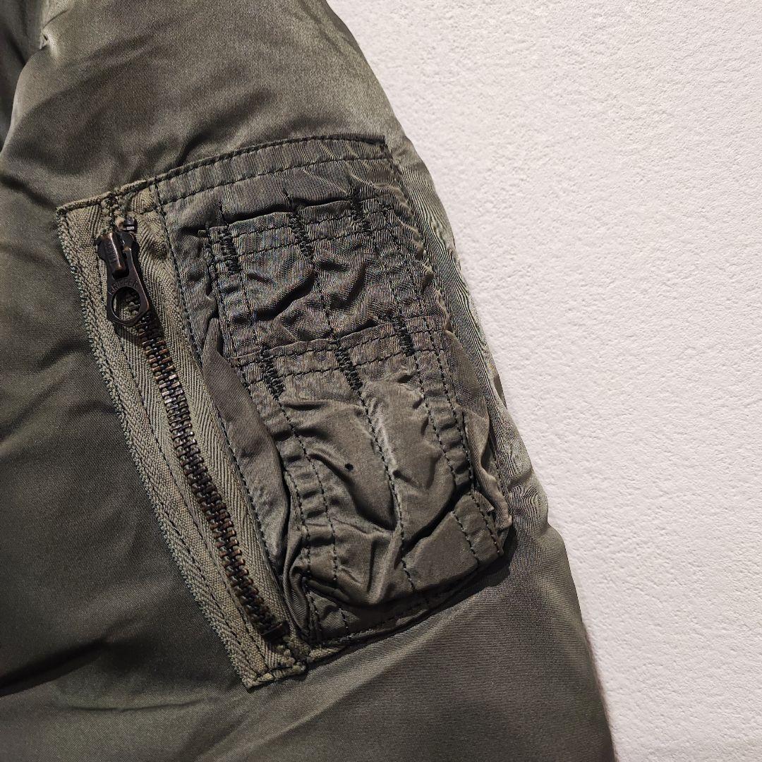 さ*こ様 ALPHA MA-1 フライトジャケット メンズ カーキ ワッペン付