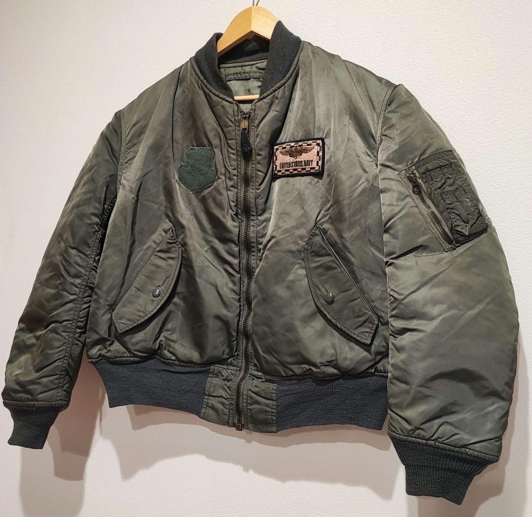 さ*こ様 ALPHA MA-1 フライトジャケット メンズ カーキ ワッペン付